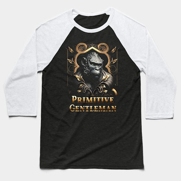 Primitive Gentleman Baseball T-Shirt by Meca-artwork